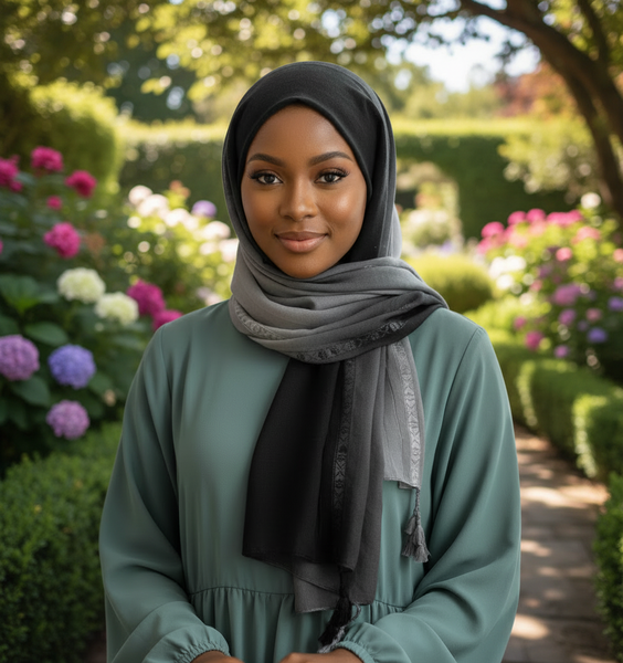 Maryam's Essential Tassels Soft Pure Cotton Hijab
