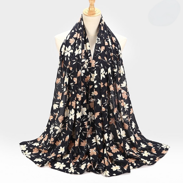 Maryam's Essential Premium Printed Bubble Chiffon Hijab