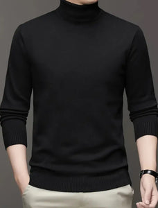 Maryam’s Essential Men Warm Knit Turtle Neck Long Sleeves Sweater