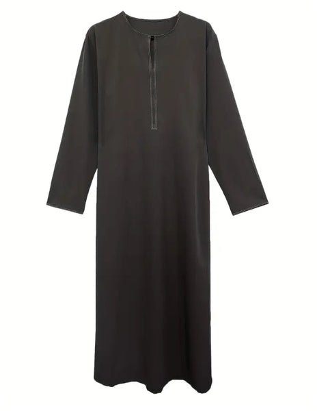 Maryam’s Essential Men Geometric Pattern Long Sleeves Kaftan
