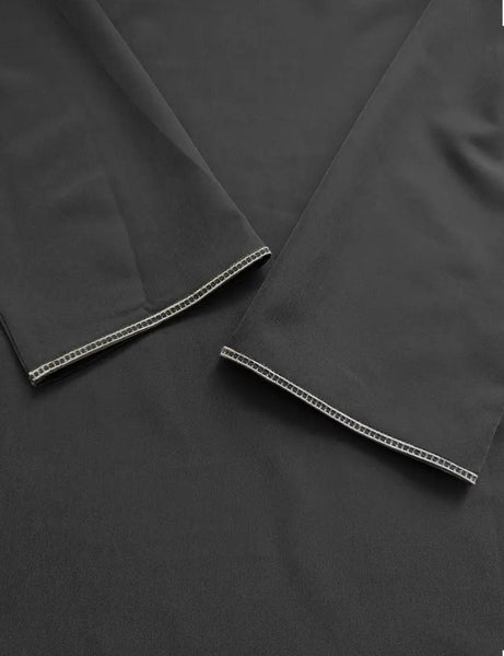 Maryam’s Essential Men Geometric Pattern Long Sleeves Kaftan