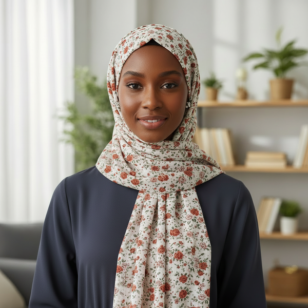 Maryam’s Essential Premium Printed Chiffon Hijab