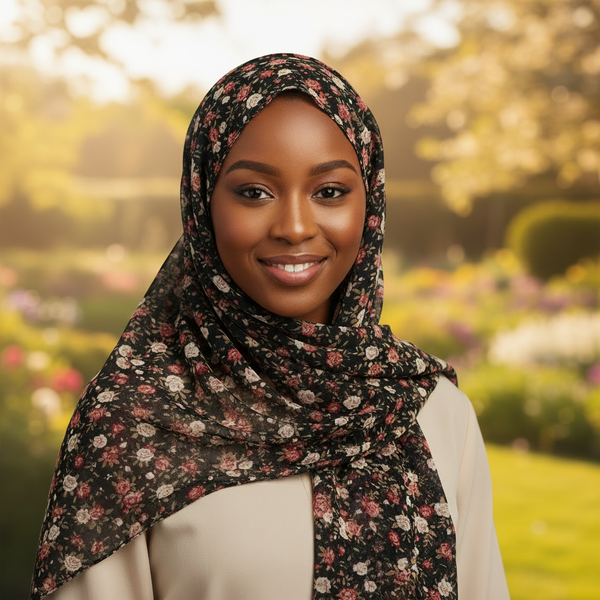 Maryam’s Essential Premium Printed Chiffon Hijab