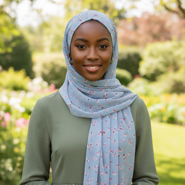 Maryam’s Essential Premium Printed Chiffon Hijab