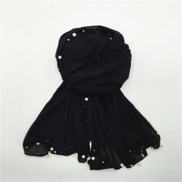 Maryam's Essential Premium Chiffon with Golden Beads Hijab