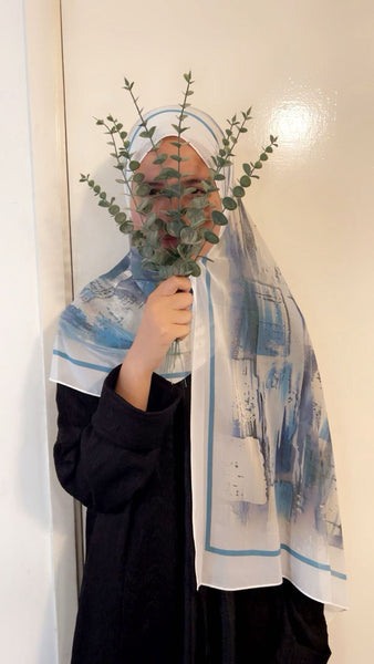 Maryam’s Essential Premium Printed Arabian Chiffon Hijab