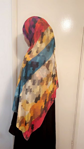Maryam’s Essential Premium Printed Arabian Chiffon Hijab