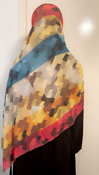 Maryam’s Essential Premium Printed Arabian Chiffon Hijab