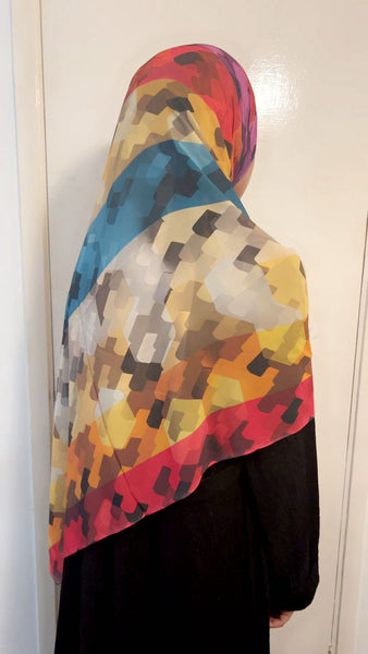 Maryam’s Essential Premium Printed Arabian Chiffon Hijab