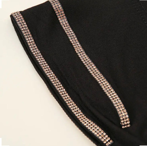 Maryam’s Essential Diamanté Layered Tie Back  Cap for Hijabs