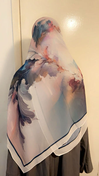 Maryam’s Essential Premium Printed Arabian Chiffon Hijab