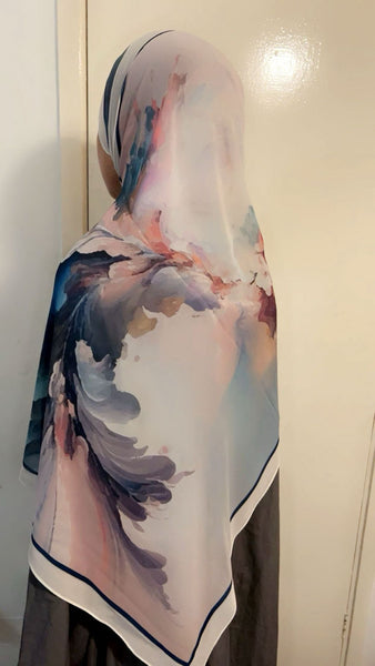 Maryam’s Essential Premium Printed Arabian Chiffon Hijab