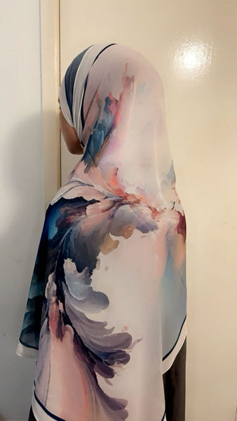 Maryam’s Essential Premium Printed Arabian Chiffon Hijab