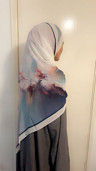 Maryam’s Essential Premium Printed Arabian Chiffon Hijab
