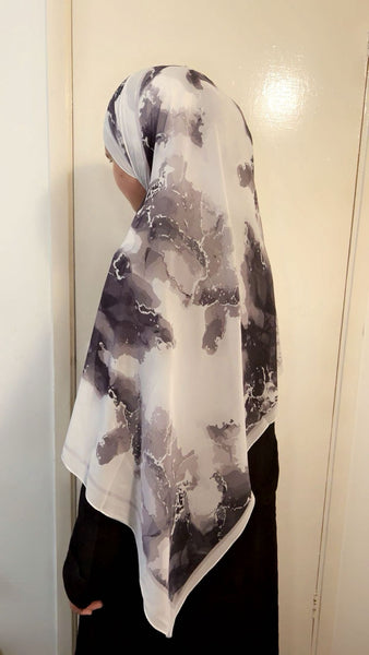 Maryam’s Essential Premium Printed Arabian Chiffon Hijab