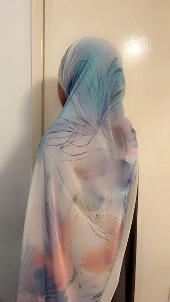 Maryam’s Essential Premium Printed Arabian Chiffon Hijab