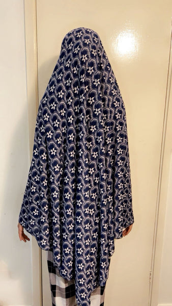 Maryam's Essential Women Long Printed Khimar Hijab