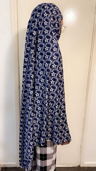 Maryam's Essential Women Long Printed Khimar Hijab