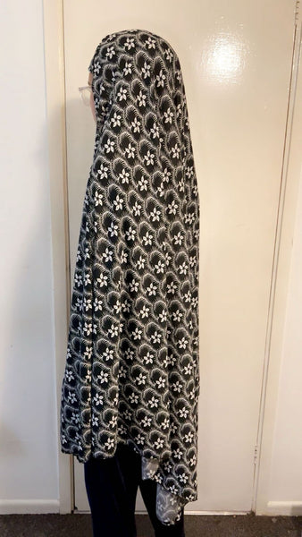Maryam's Essential Women Long Printed Khimar Hijab