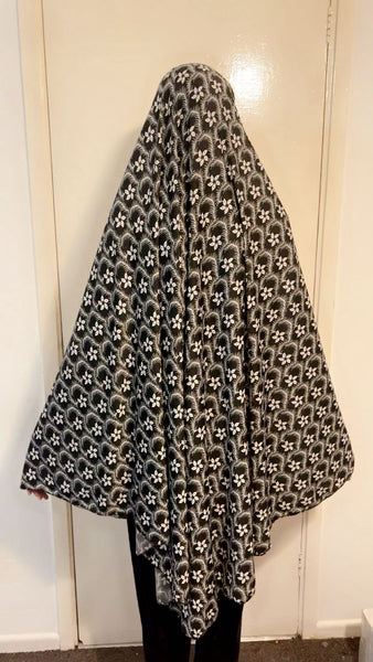 Maryam's Essential Women Long Printed Khimar Hijab