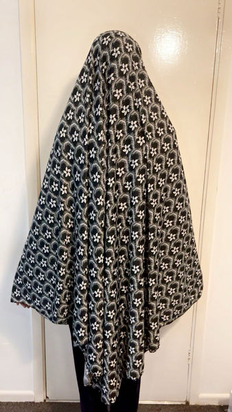 Maryam's Essential Women Long Printed Khimar Hijab