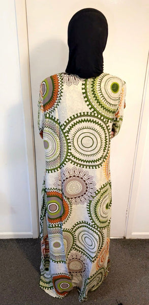Maryam’s Essential Arabian Vintage Print Crew Neck Short Sleeves Dresses