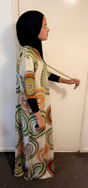 Maryam’s Essential Arabian Vintage Print Crew Neck Short Sleeves Dresses