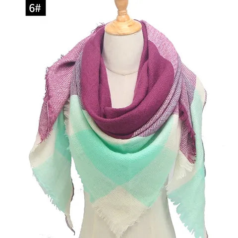 Maryam's Diamond Style Women Knitted Luxury Cashmere Scarf