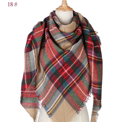 Maryam's Diamond Style Women Knitted Luxury Cashmere Scarf