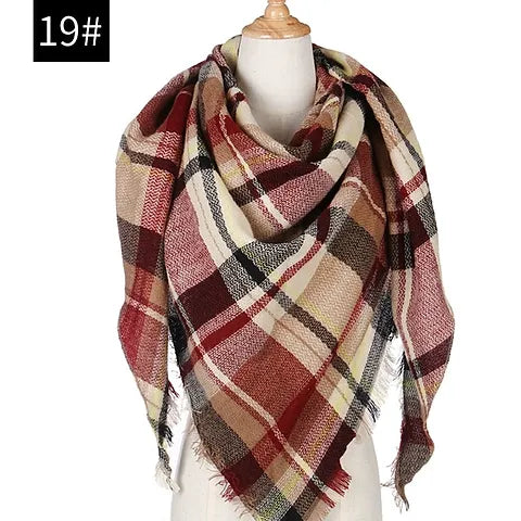 Maryam's Diamond Style Women Knitted Luxury Cashmere Scarf