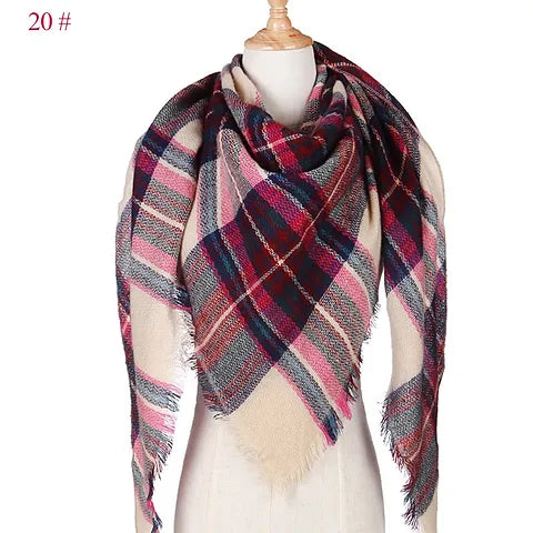 Maryam's Diamond Style Women Knitted Luxury Cashmere Scarf