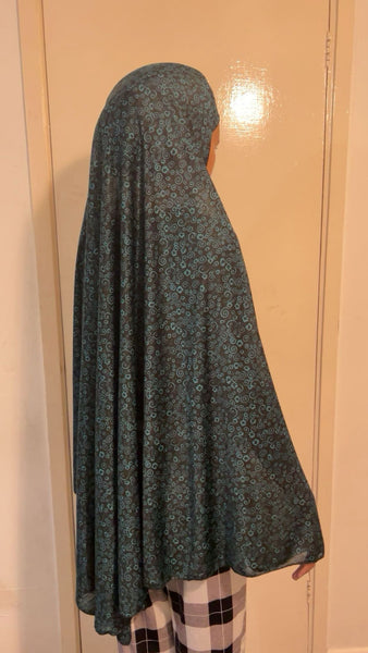 Maryam's Essential Women Long Printed Khimar Hijab