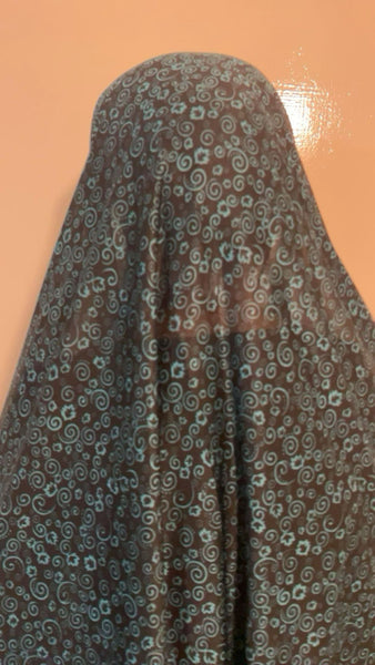 Maryam's Essential Women Long Printed Khimar Hijab