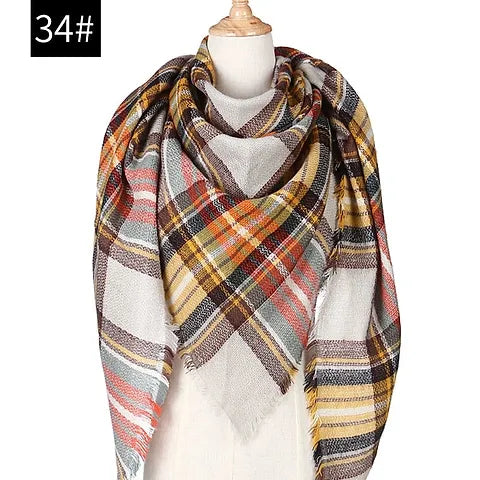 Maryam's Diamond Style Women Knitted Luxury Cashmere Scarf