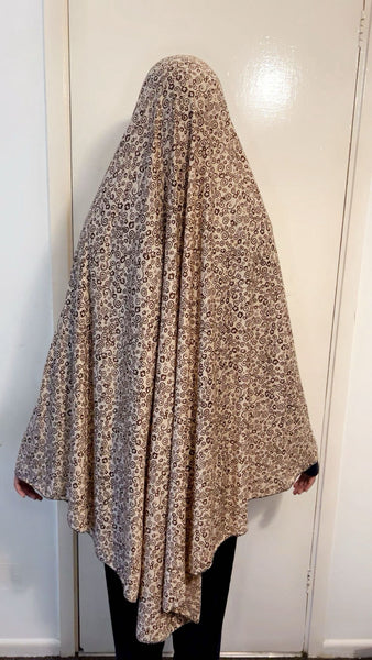 Maryam's Essential Women Long Printed Khimar Hijab