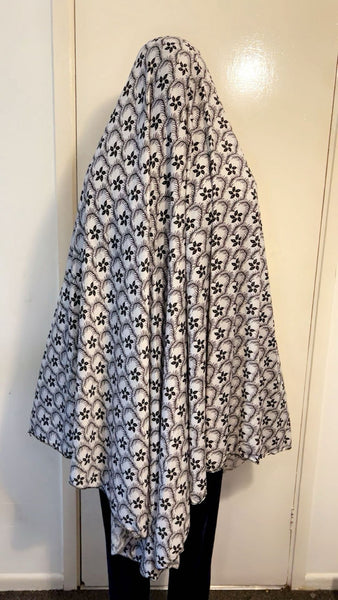Maryam's Essential Women Long Printed Khimar Hijab