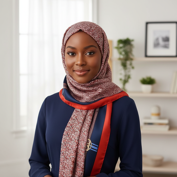Maryam's Essential Stunning Silk Satin Printed Shawl/Hijab