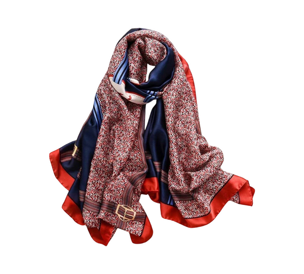 Maryam's Essential Stunning Silk Satin Printed Shawl/Hijab