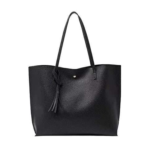 Maryam’s Essential Faux Leather Large Capacity Tote Bag