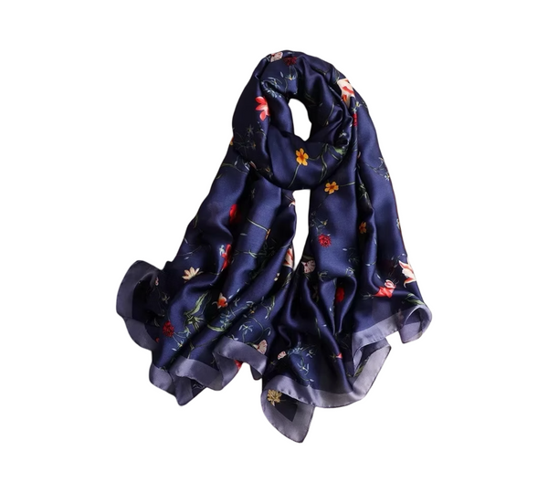 Maryam's Essential Stunning Silk Satin Printed Shawl/Hijab