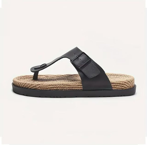 Maryam’s Essential Lightweight Synthetic Leather Top EVA Sole Buckle Sandals