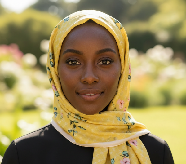 Maryam's Essential Stunning Silk Satin Printed Shawl/Hijab