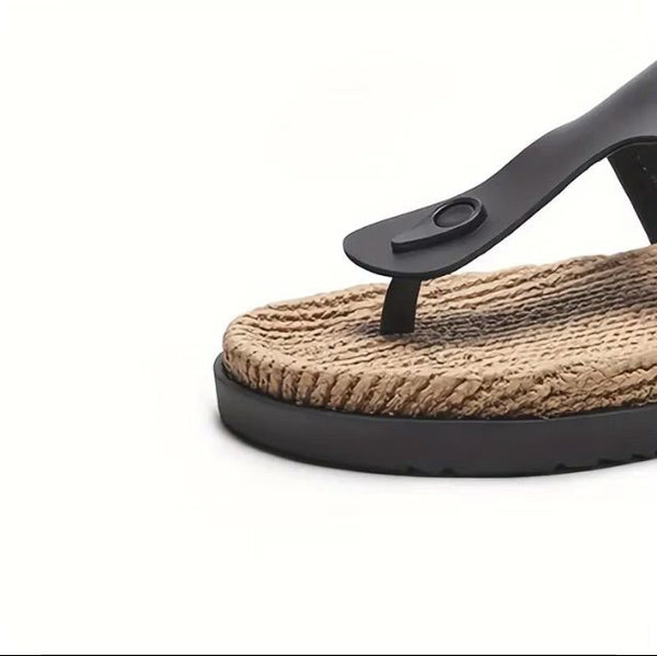 Maryam’s Essential Lightweight Synthetic Leather Top EVA Sole Buckle Sandals