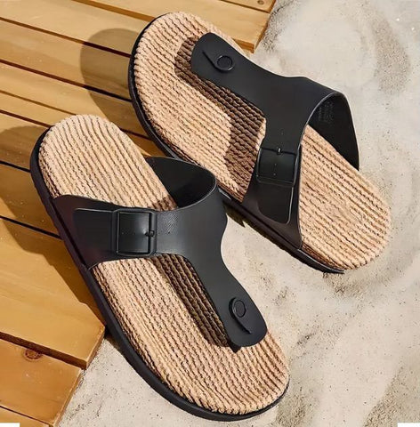 Maryam’s Essential Lightweight Synthetic Leather Top EVA Sole Buckle Sandals
