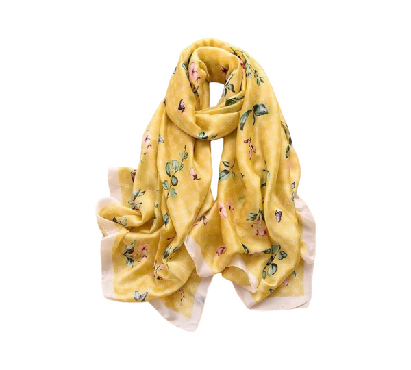 Maryam's Essential Stunning Silk Satin Printed Shawl/Hijab