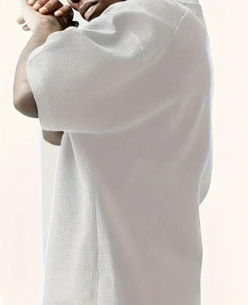 Maryam’s Essential Knit Cotton Short Sleeves Stand Up Collar Top Tank
