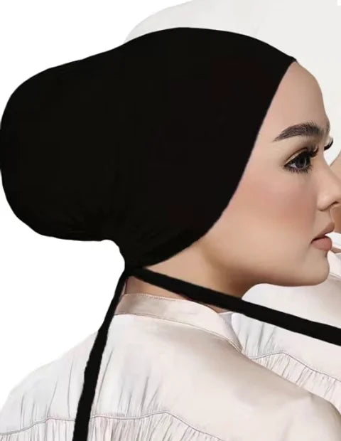 Maryam’s Essential Tie Back Drawstring Cap for Hijabs