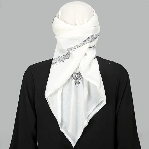 Maryam’s Essential Arab Men Premium Cotton Shemagh Scarves/Shawls