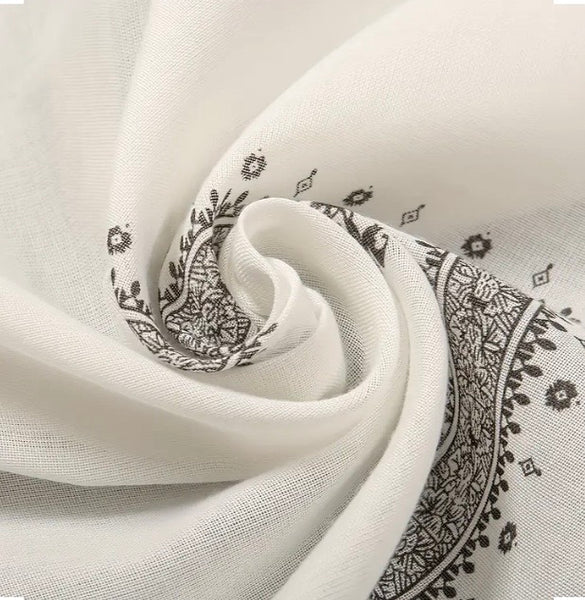Maryam’s Essential Arab Men Premium Cotton Shemagh Scarves/Shawls