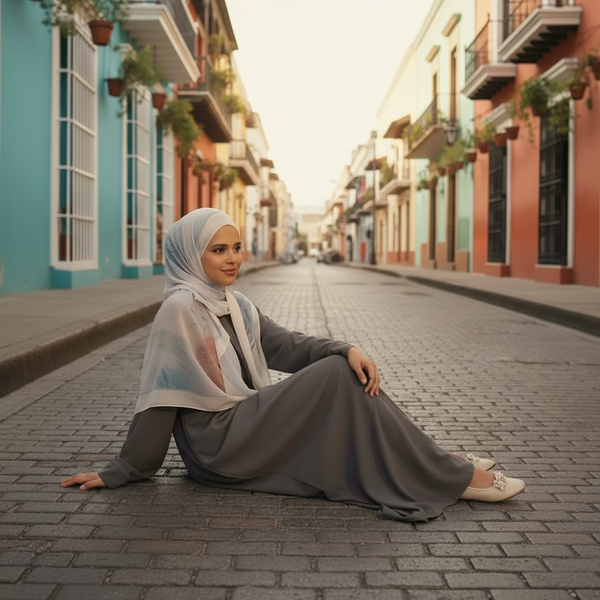 Maryam’s Essential Premium Printed Arabian Chiffon Hijab